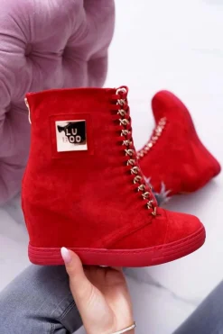 Trampki Damskie Wysokie><noscript><img width=