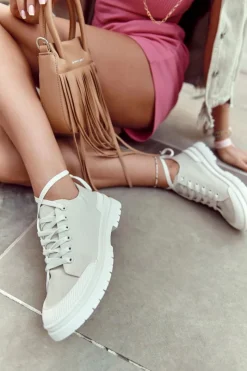 New Damskie Trampki Materiałowe Jasnobeżowe Parossa Damskie Trampki Damskie Niskie