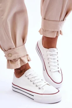 Hot Damskie Trampki Na Masywnej Platformie Białe Ember Damskie Trampki Damskie Niskie