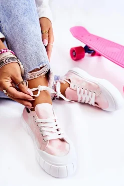 Best Damskie Trampki Na Platformie Różowe Comes Damskie Trampki Damskie Niskie