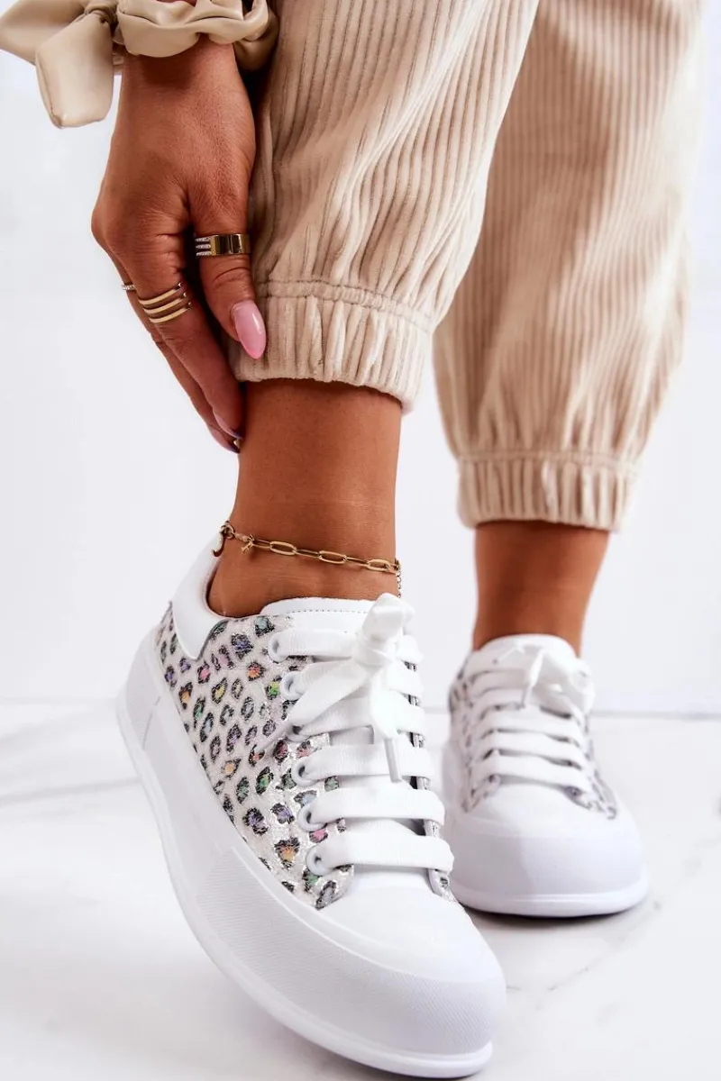 Clearance Damskie Trampki Na Platformie JJ2N4075 Białe Damskie Trampki Damskie Niskie|Sneakersy Damskie