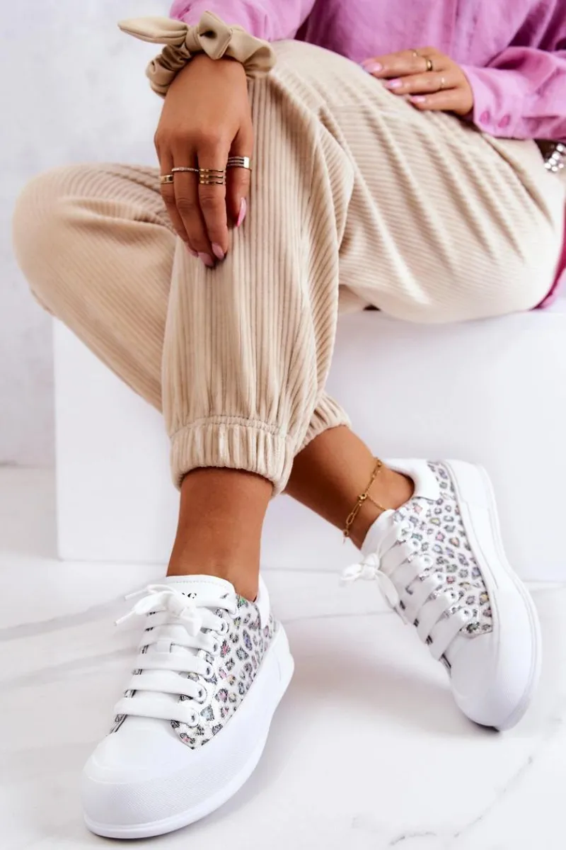 Clearance Damskie Trampki Na Platformie JJ2N4075 Białe Damskie Trampki Damskie Niskie|Sneakersy Damskie