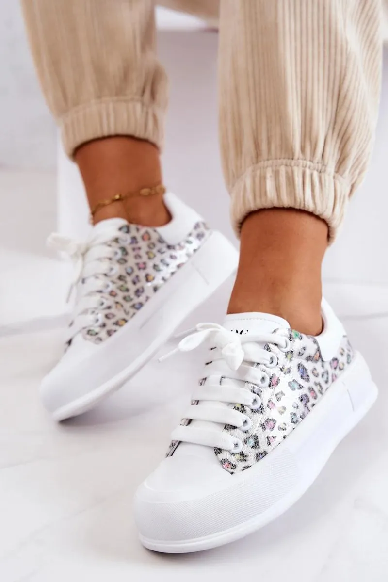 Clearance Damskie Trampki Na Platformie JJ2N4075 Białe Damskie Trampki Damskie Niskie|Sneakersy Damskie