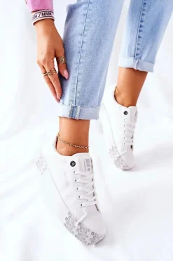 Online Big Star Shoes Damskie Trampki Na Platformie BIG STAR II274181 Białe