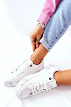 Online Big Star Shoes Damskie Trampki Na Platformie BIG STAR II274181 Białe