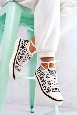 Trampki Damskie Big Star|Trampki Damskie Niskie>Big Star Shoes Damskie Trampki Pantera BIG STAR JJ274615 Białe