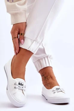 Hot Damskie Trampki Tenisówki LCW-23-31-1791L Białe Damskie Trampki Damskie Niskie