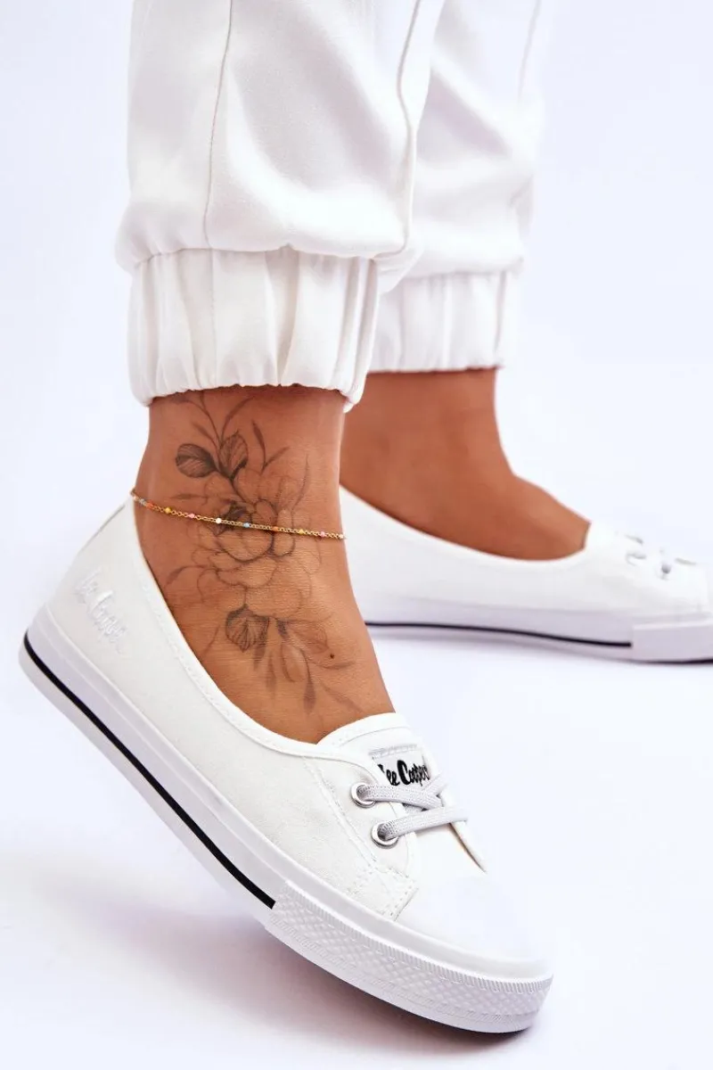 Hot Damskie Trampki Tenisówki LCW-23-31-1791L Białe Damskie Trampki Damskie Niskie