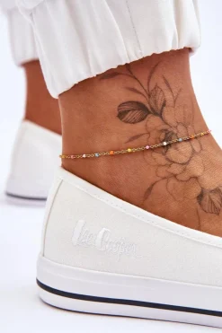 Hot Damskie Trampki Tenisówki LCW-23-31-1791L Białe Damskie Trampki Damskie Niskie