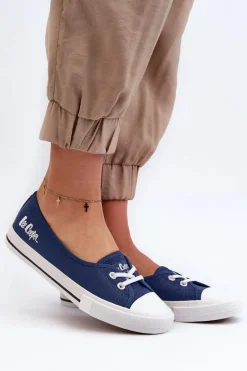 Discount Damskie Trampki Tenisówki LCW-23-31-1789L Granatowe Damskie Trampki Damskie Niskie