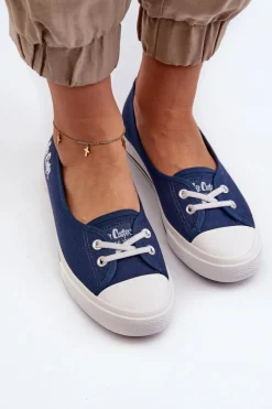 Discount Damskie Trampki Tenisówki LCW-23-31-1789L Granatowe Damskie Trampki Damskie Niskie