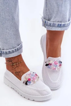 New Damskie Trampki Tenisówki Wsuwane Z Ozdobą Białe Taylor Damskie Trampki Damskie Slip-On|Trampki Damskie Niskie