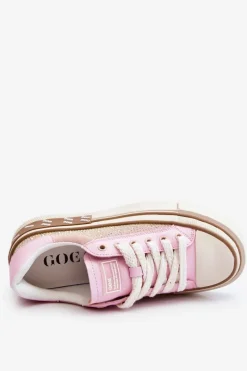 New Damskie Trampki Z Dżetami LL2N4057 Różowe Damskie Trampki Damskie Niskie|Sneakersy Damskie