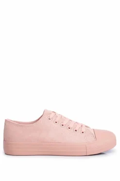 Boto Damskie Trampki Zamszowe Różowe El Paso