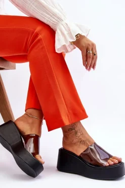 Klapki Na Koturnie|Klapki Damskie Klasyczne><noscript><img width=