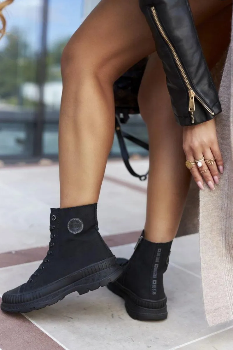 Best Big Star Shoes Damskie Trapery Big Star II274351 Czarne