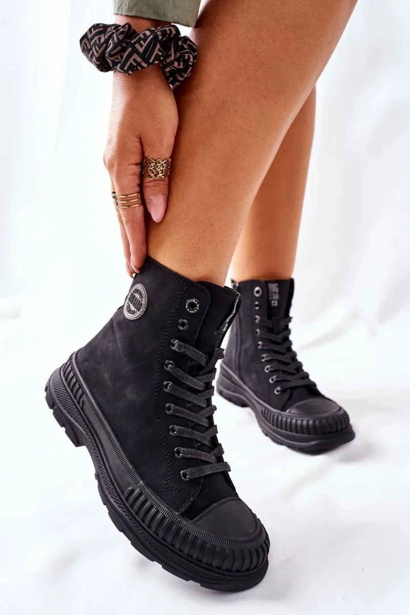 Best Big Star Shoes Damskie Trapery Big Star II274351 Czarne