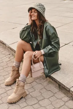 Damskie Trapery|Botki Sznurowane><noscript><img width=