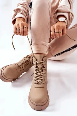 Damskie Trapery|Botki Sznurowane><noscript><img width=