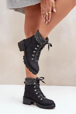 Damskie Trapery|Botki Sznurowane><noscript><img width=