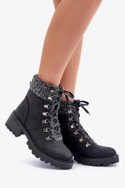 Damskie Trapery|Botki Sznurowane><noscript><img width=