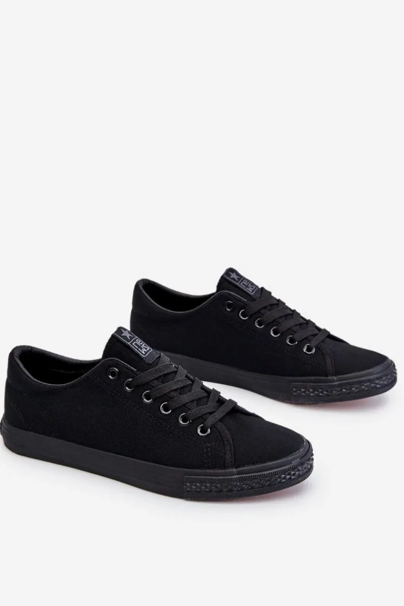 Online Damskie Wiązane Klasyczne Trampki Czarne Eleya Damskie Trampki Damskie Niskie