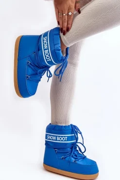 Śniegowce Damskie></noscript>Boto Damskie Wiązane Śniegowce e Soia Niebieski