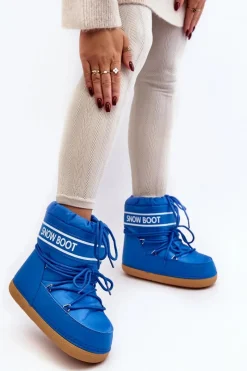 Śniegowce Damskie></noscript>Boto Damskie Wiązane Śniegowce e Soia Niebieski