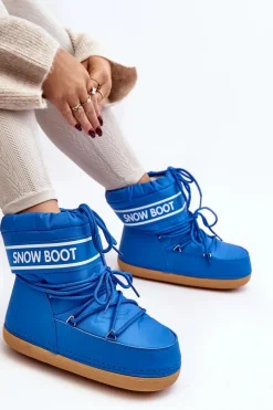 Śniegowce Damskie></noscript>Boto Damskie Wiązane Śniegowce e Soia Niebieski
