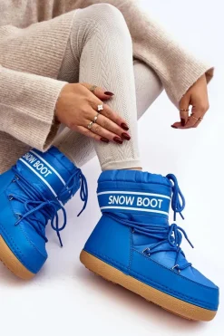 Śniegowce Damskie></noscript>Boto Damskie Wiązane Śniegowce e Soia Niebieski