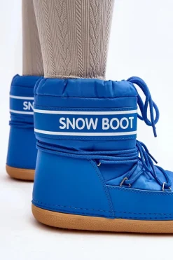 Śniegowce Damskie></noscript>Boto Damskie Wiązane Śniegowce e Soia Niebieski