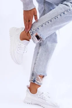 Best Damskie Wsuwane Buty Sportowe Sneakersy Białe Rosett Damskie Sneakersy Damskie