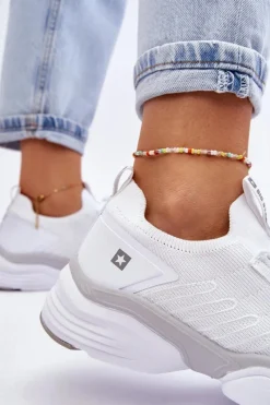 New Big Star Shoes Damskie Wsuwane Buty Sportowe Memory Foam System Big Star LL274A142 Białe