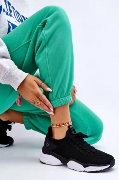 Buty Sportowe Big Star|Sneakersy Damskie></noscript>Big Star Shoes Damskie Wsuwane Buty Sportowe Memory Foam System Big Star LL274A146 Czarne