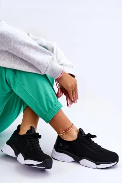 Buty Sportowe Big Star|Sneakersy Damskie></noscript>Big Star Shoes Damskie Wsuwane Buty Sportowe Memory Foam System Big Star LL274A146 Czarne