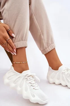 New Damskie Wsuwane Sneakersy Białe Myles Damskie Sneakersy Damskie
