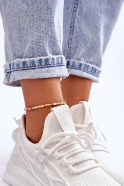 Clearance Big Star Shoes Damskie Wsuwane Sneakersy Big Star LL274712 Białe