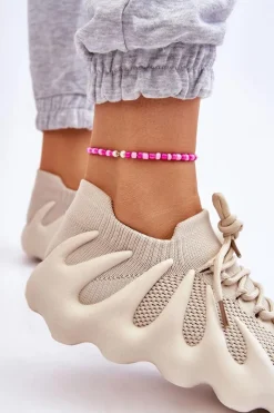 Boto Damskie Wsuwane Sneakersy Beżowe Myles