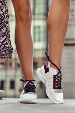 New Damskie Wsuwane Sportowe Buty Sneakersy Białe Klayra Damskie Buty Sportowe Na Platformie|Sneakersy Damskie