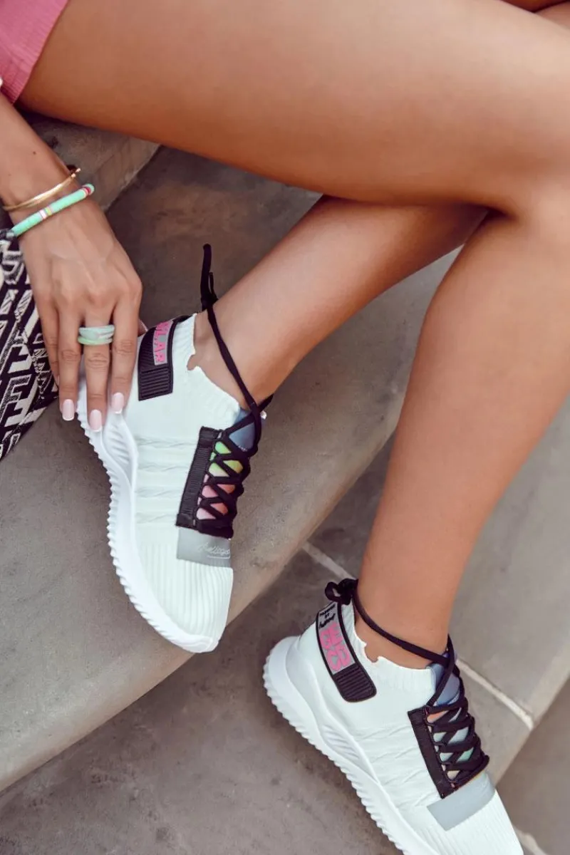 New Damskie Wsuwane Sportowe Buty Sneakersy Białe Klayra Damskie Buty Sportowe Na Platformie|Sneakersy Damskie