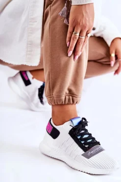 New Damskie Wsuwane Sportowe Buty Sneakersy Białe Klayra Damskie Buty Sportowe Na Platformie|Sneakersy Damskie
