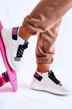 New Damskie Wsuwane Sportowe Buty Sneakersy Białe Klayra Damskie Buty Sportowe Na Platformie|Sneakersy Damskie