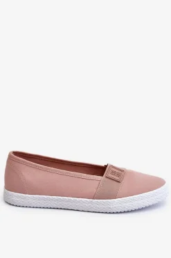 Trampki Damskie Slip-On|Trampki Damskie Big Star>Big Star Shoes Damskie Wsuwane Tenisówki Big Star LL274202 Nude