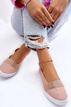 Trampki Damskie Slip-On|Trampki Damskie Big Star></noscript>Big Star Shoes Damskie Wsuwane Tenisówki Big Star LL274202 Nude