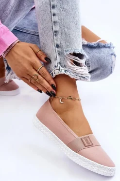 Trampki Damskie Slip-On|Trampki Damskie Big Star></noscript>Big Star Shoes Damskie Wsuwane Tenisówki Big Star LL274202 Nude