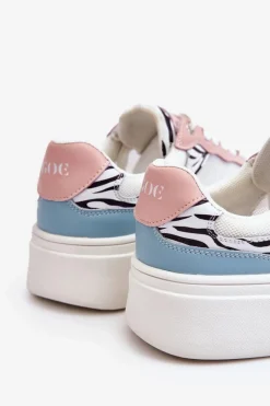 Outlet Damskie Wygodne Buty Sportowe LL2N4053 Multikolor Damskie Sneakersy Damskie