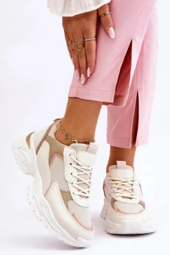 Sneakersy Damskie>Boto Damskie Wygodne Buty Sportowe Beżowe Alen