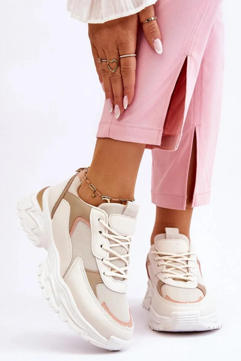 Sneakersy Damskie>Boto Damskie Wygodne Buty Sportowe Beżowe Alen