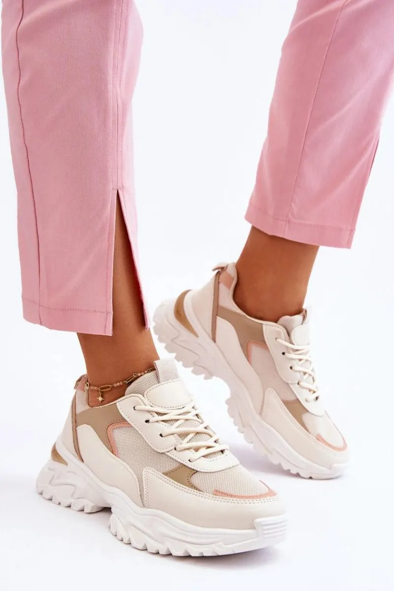Sneakersy Damskie>Boto Damskie Wygodne Buty Sportowe Beżowe Alen