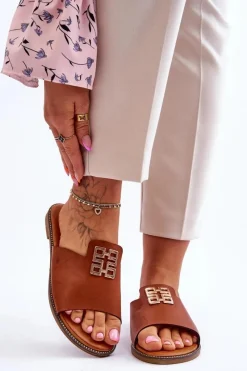 Discount Damskie Wygodne Modne Klapki Z Ozdobą Camel Ayanna Damskie Klapki Damskie Klasyczne